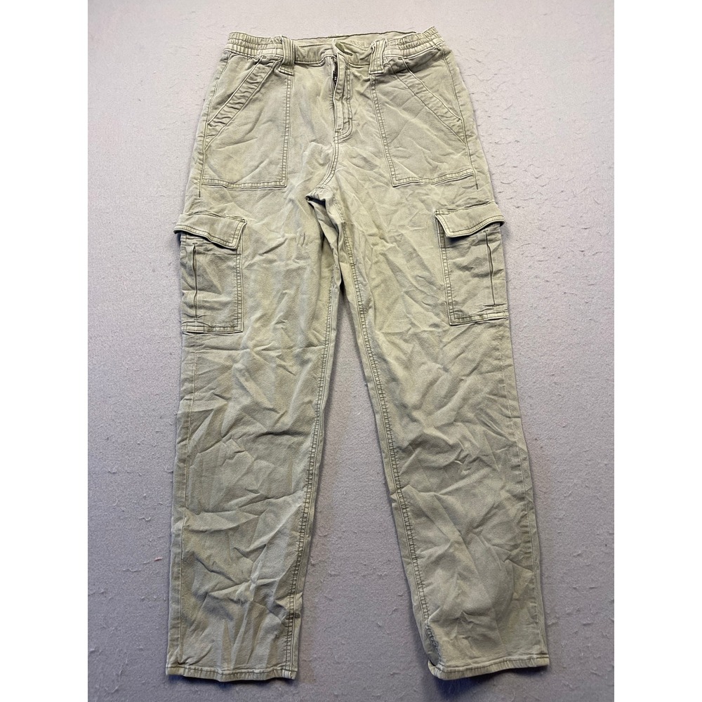 American Eagle Cargo Pants Cotton Lyocell Olive Green Size 12 Regular Womens